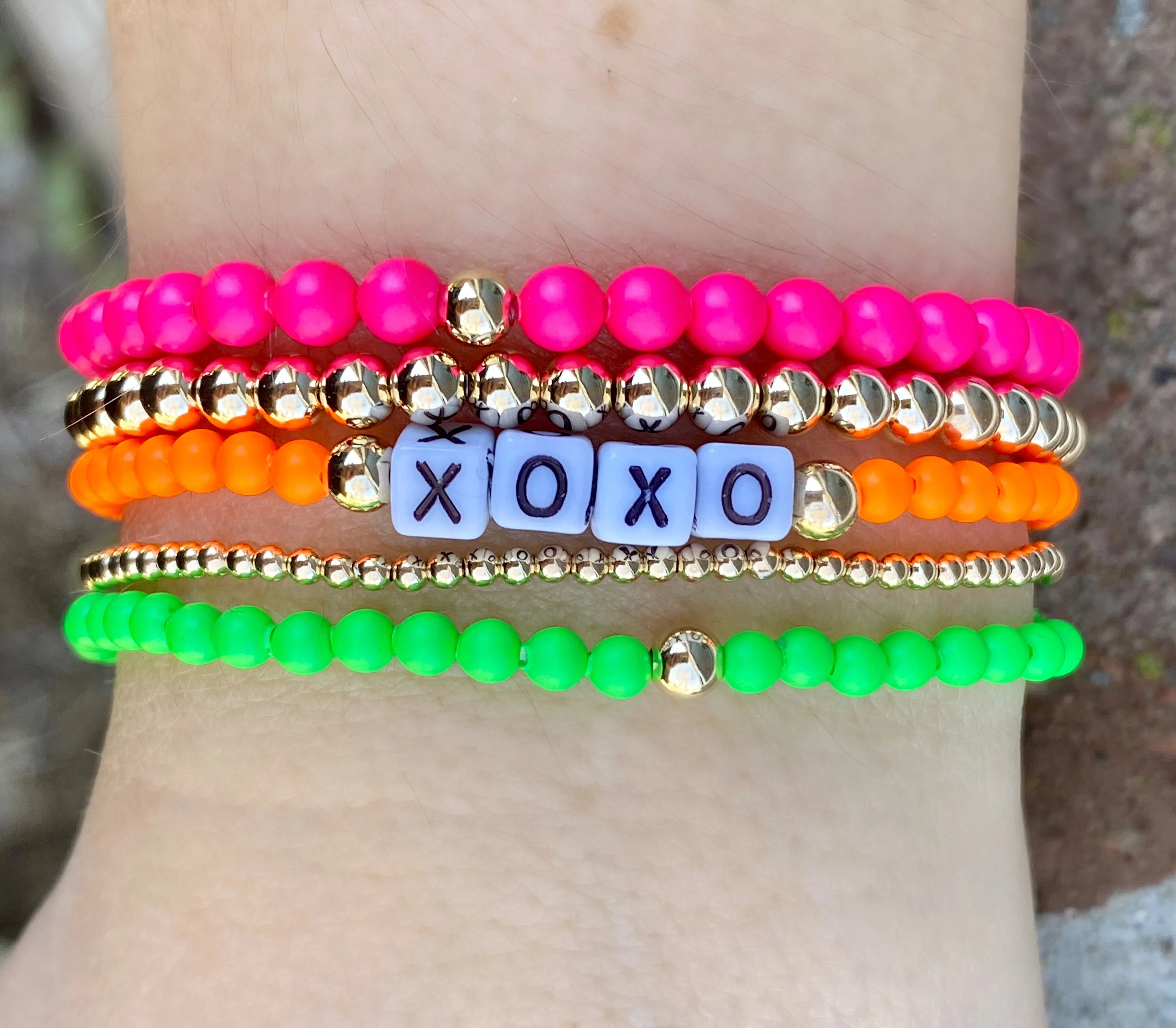 Custom Neon Orange Bracelet