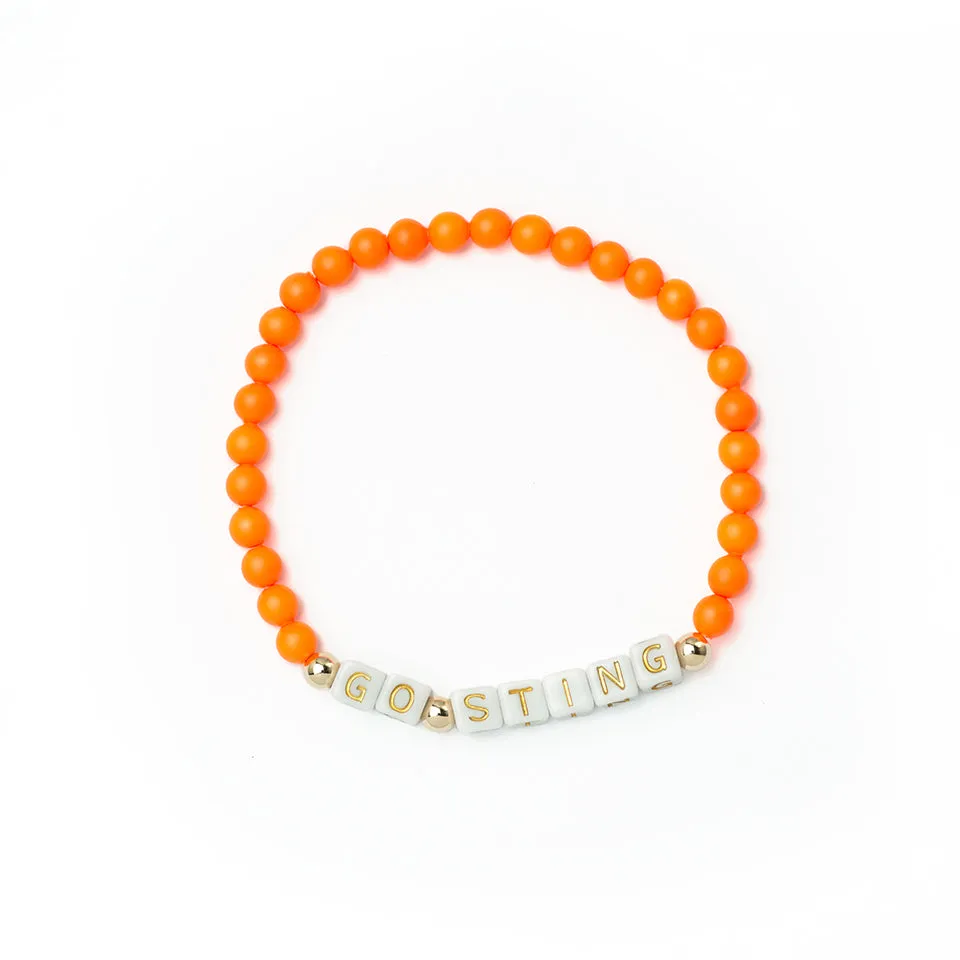Custom Neon Orange Bracelet