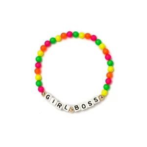Custom Neon Rainbow Bracelet