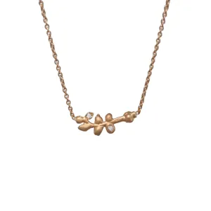 Dainty Diamond Branch Necklace