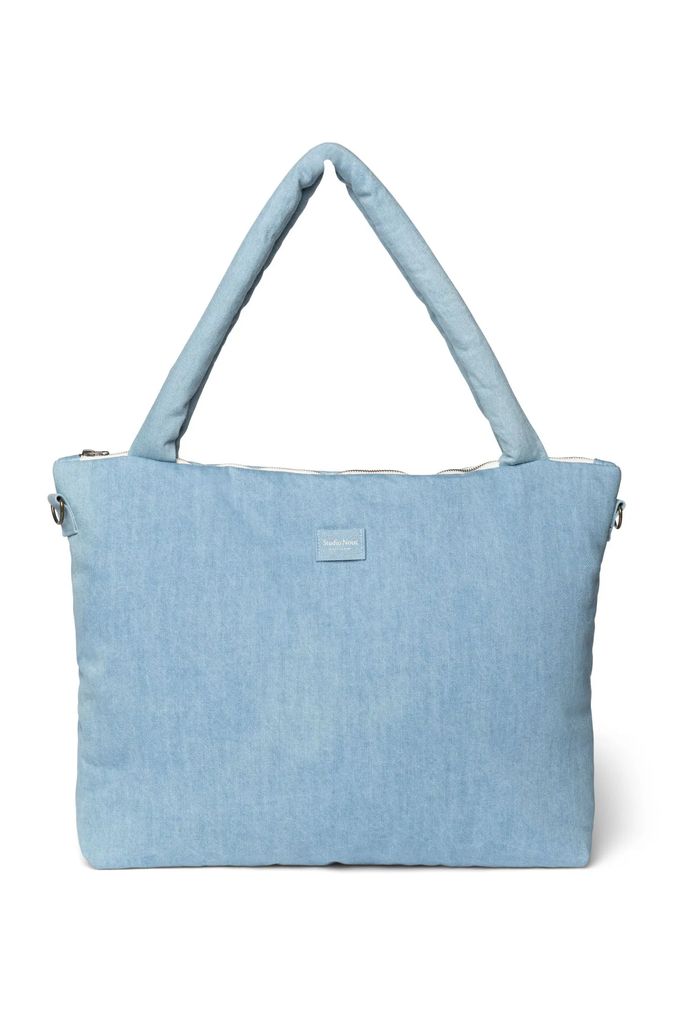 Denim Solid Diaper Bag