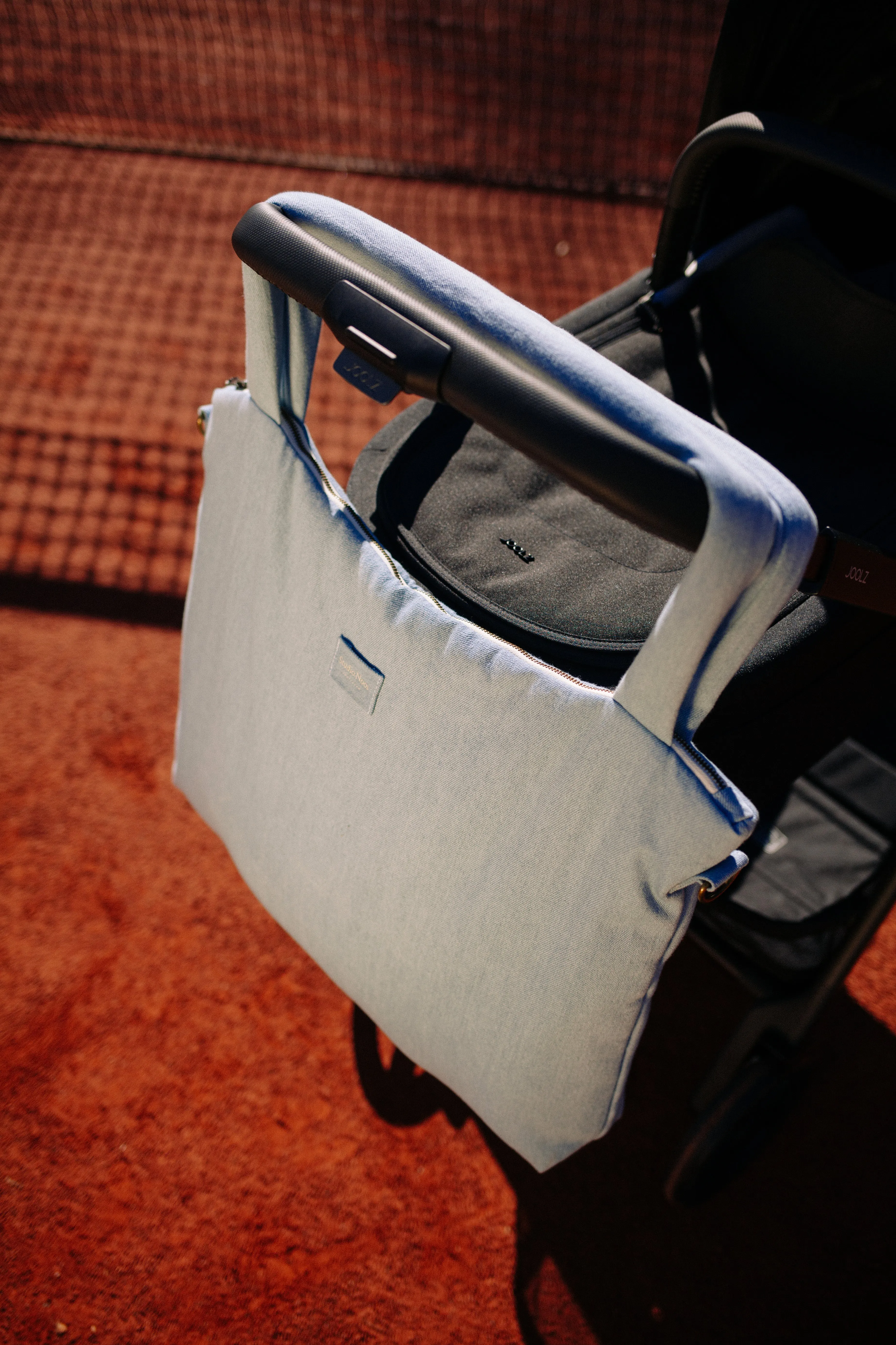 Denim Solid Diaper Bag