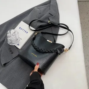 Detachable Strap Bucket Shaped Bag
