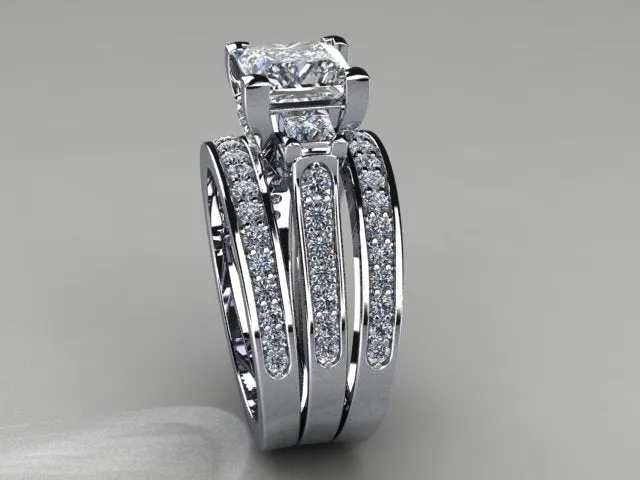 Diamond Bridal Set Designed By Christopher Michael