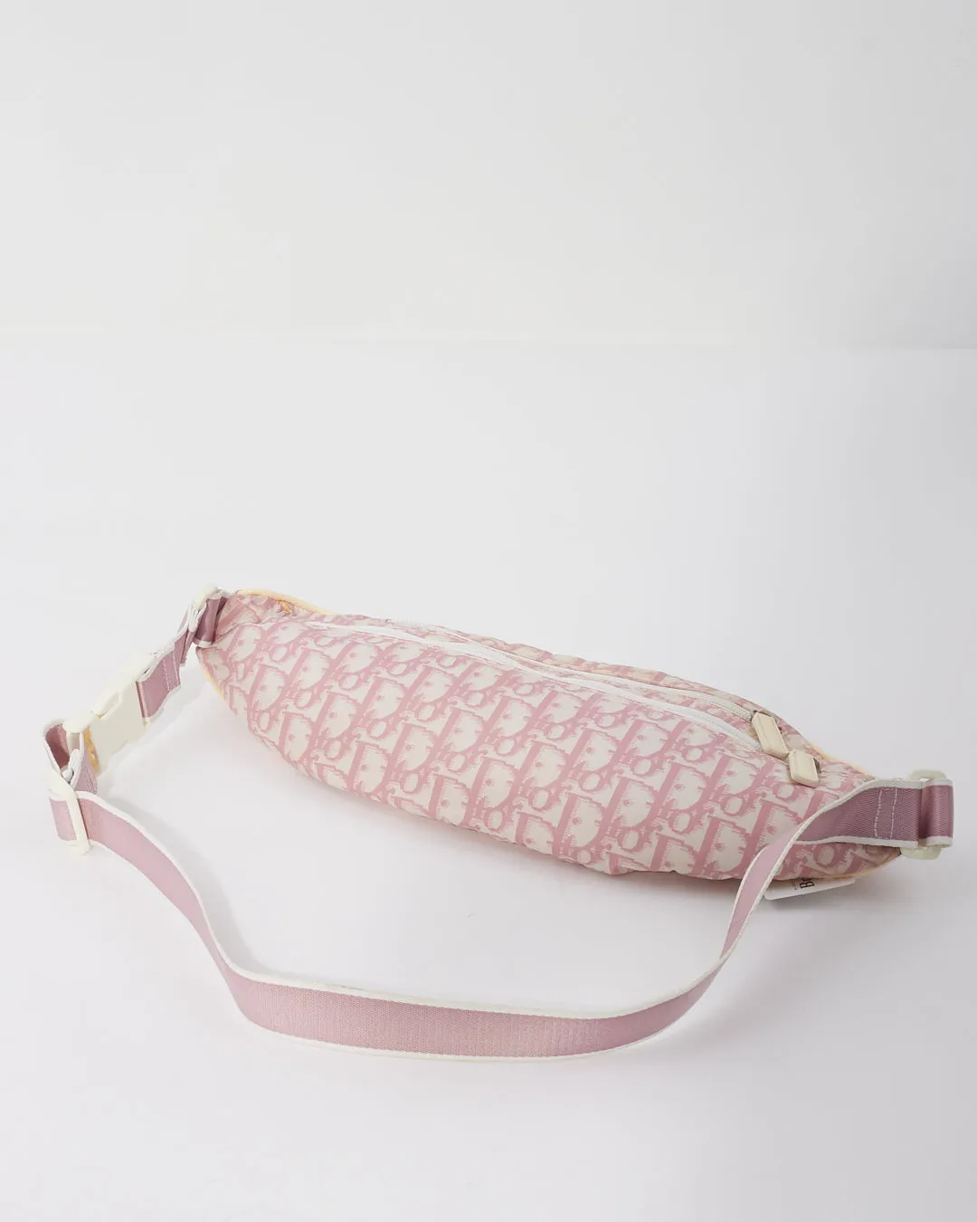 Dior Pink Coated Canvas Diorissimo Girly Bum Bag