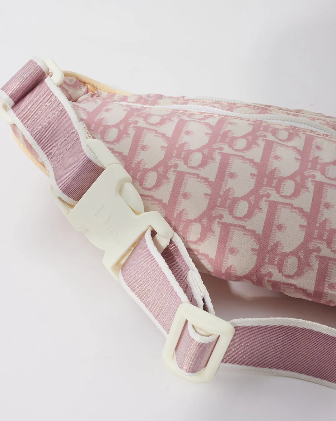 Dior Pink Coated Canvas Diorissimo Girly Bum Bag