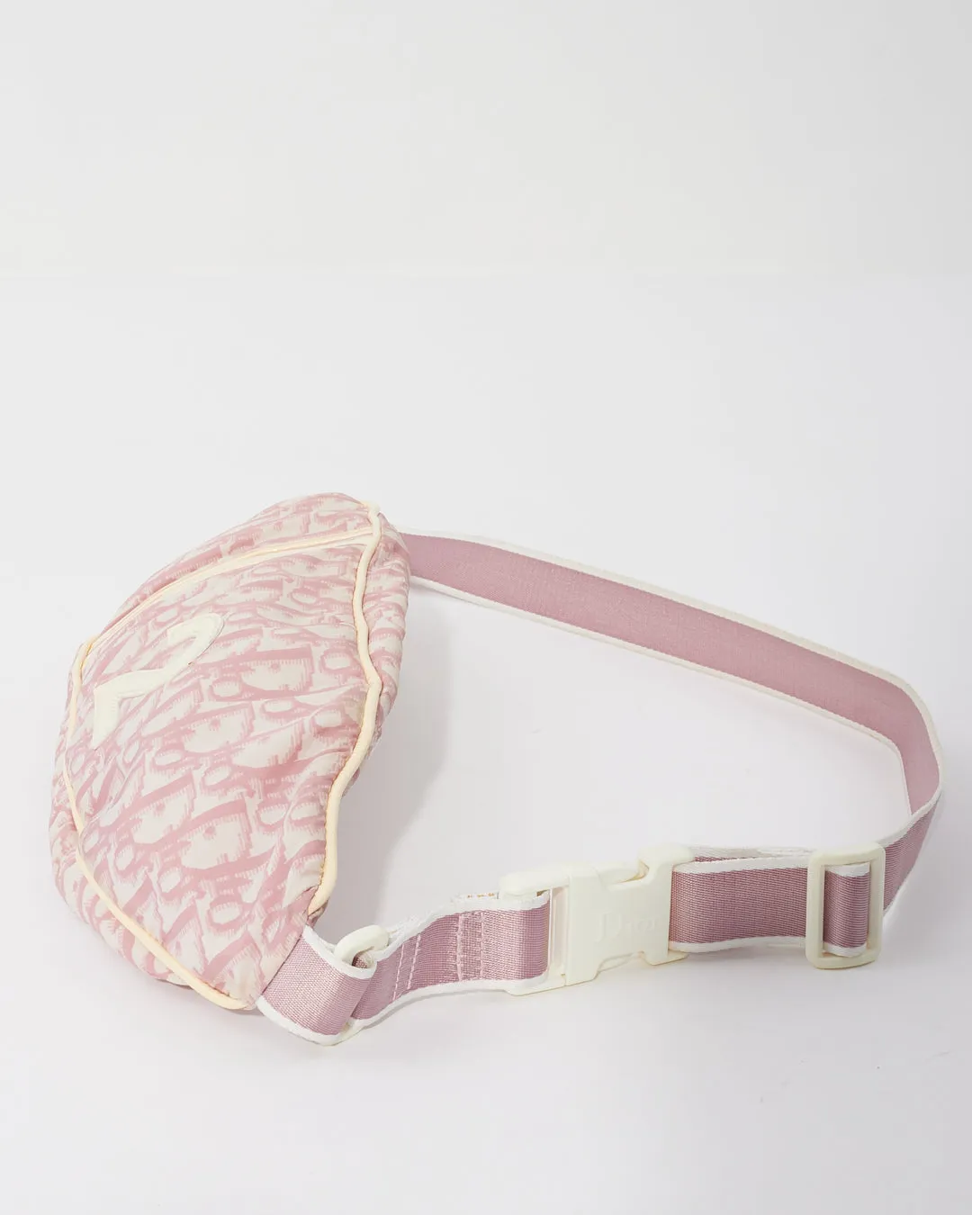 Dior Pink Coated Canvas Diorissimo Girly Bum Bag