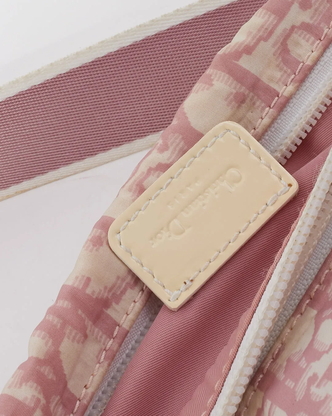 Dior Pink Coated Canvas Diorissimo Girly Bum Bag