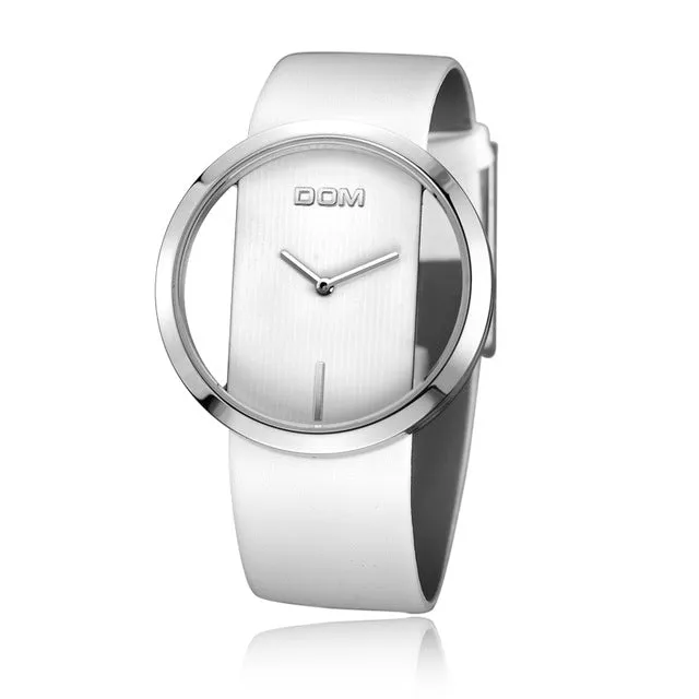 DOM Exquisite Transparent Dial Watch