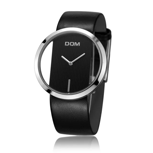 DOM Exquisite Transparent Dial Watch