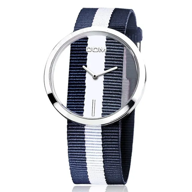 DOM Exquisite Transparent Dial Watch