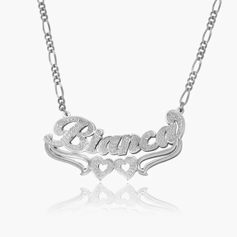 Double Plated Script Necklace – Personalized Jewelry Keepsake