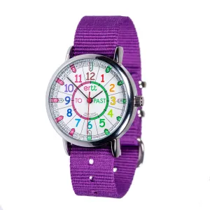 Easy Read Time Teacher Watch - Rainbow  Face