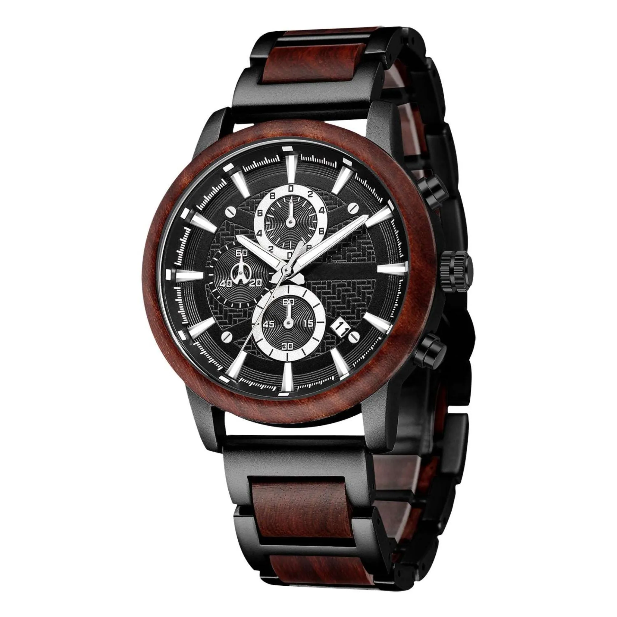 EMBERCORE - Men Wood Watch Chronograph