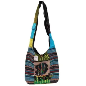 Embroidered Leaf Handmade Bag - (1 Count)