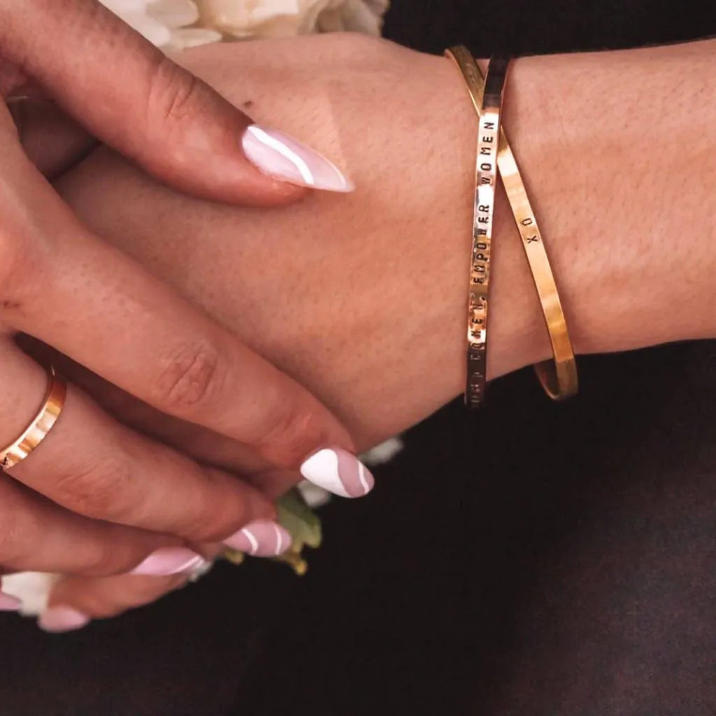 Empowered Women, Empower Women Cuff Bracelet - 14K Gold Filled