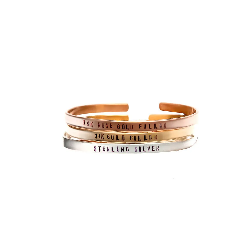 Empowered Women, Empower Women Cuff Bracelet - 14K Gold Filled
