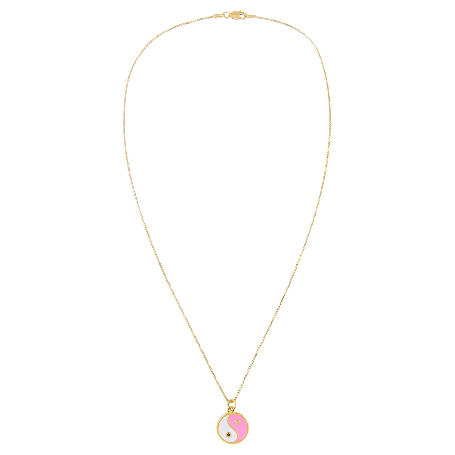 Enamel Yin & Yang Necklace