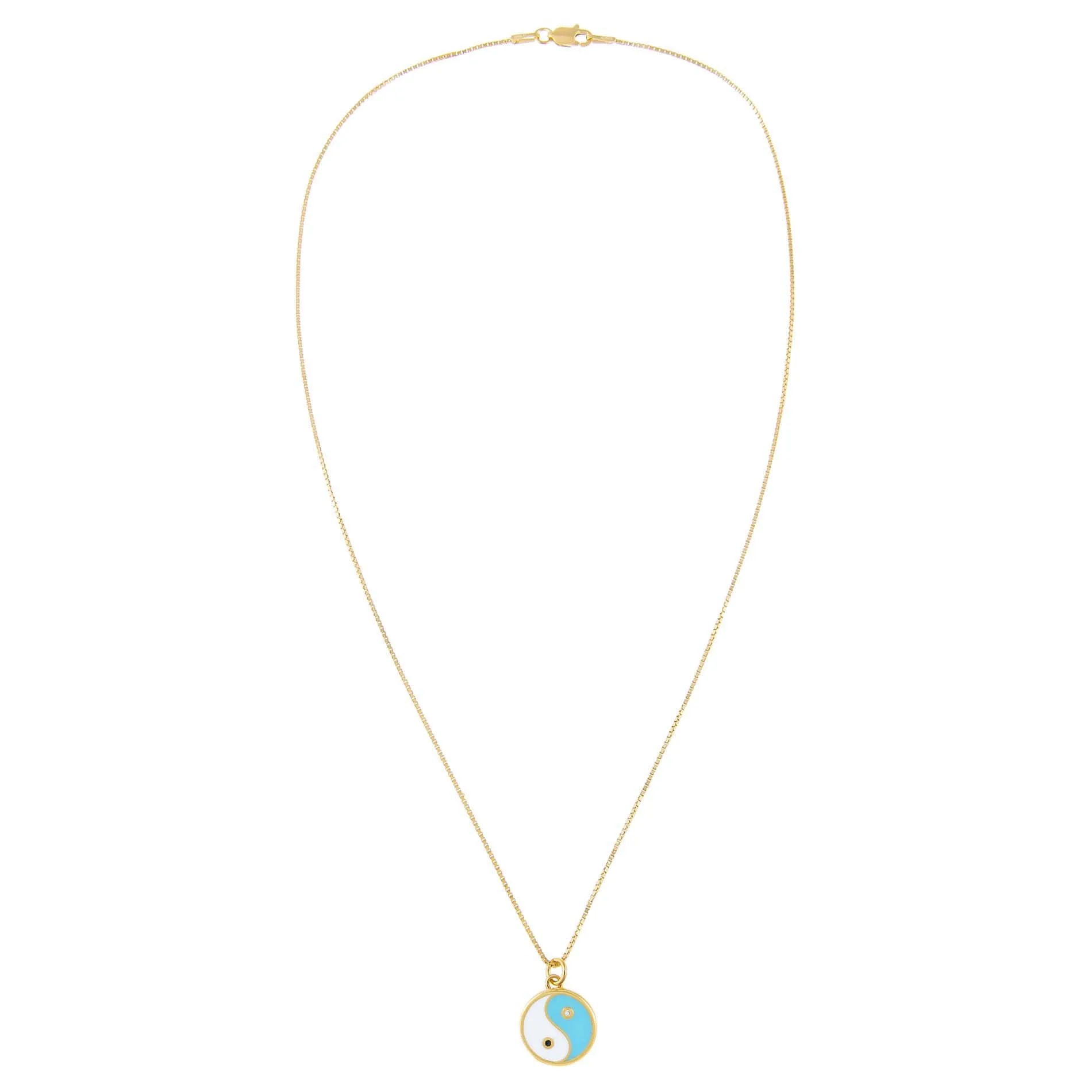 Enamel Yin & Yang Necklace