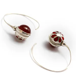 Energy jewelry- 925 silver jewelry with red stone