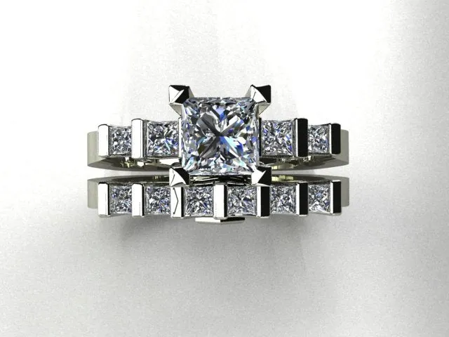 Engagement Ring Set Designed By Christopher Michael