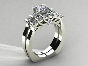 Engagement Ring Set Designed By Christopher Michael