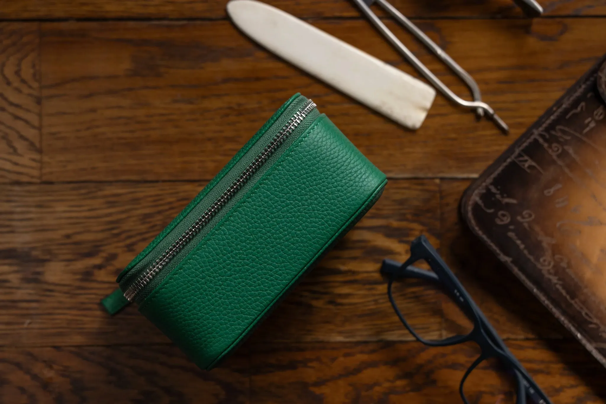 Ephesus Watch Case - Togo Green