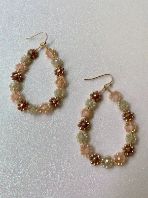 ER190 CRYSTAL FLORAL EARRINGS