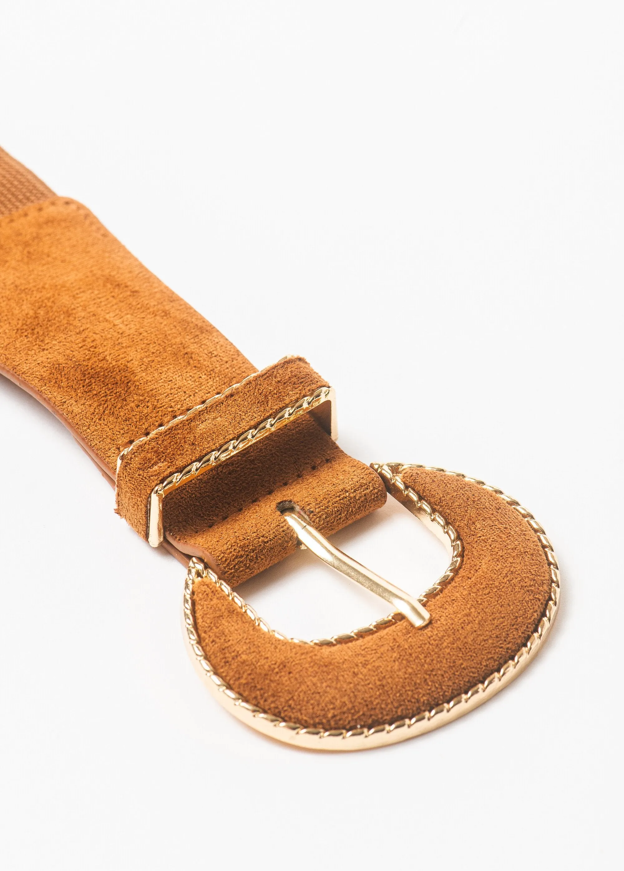 Fancy buckle stretch belt