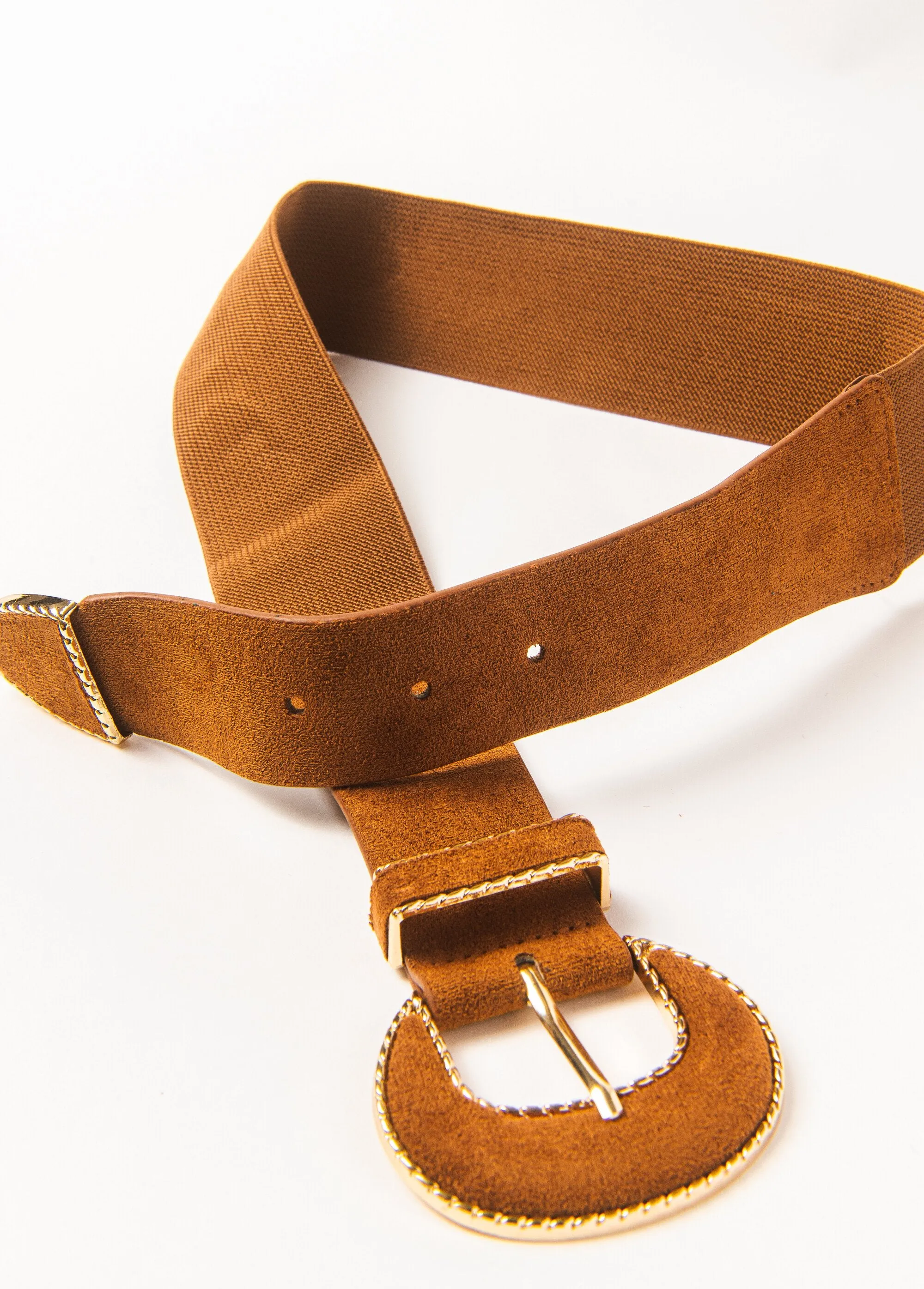 Fancy buckle stretch belt
