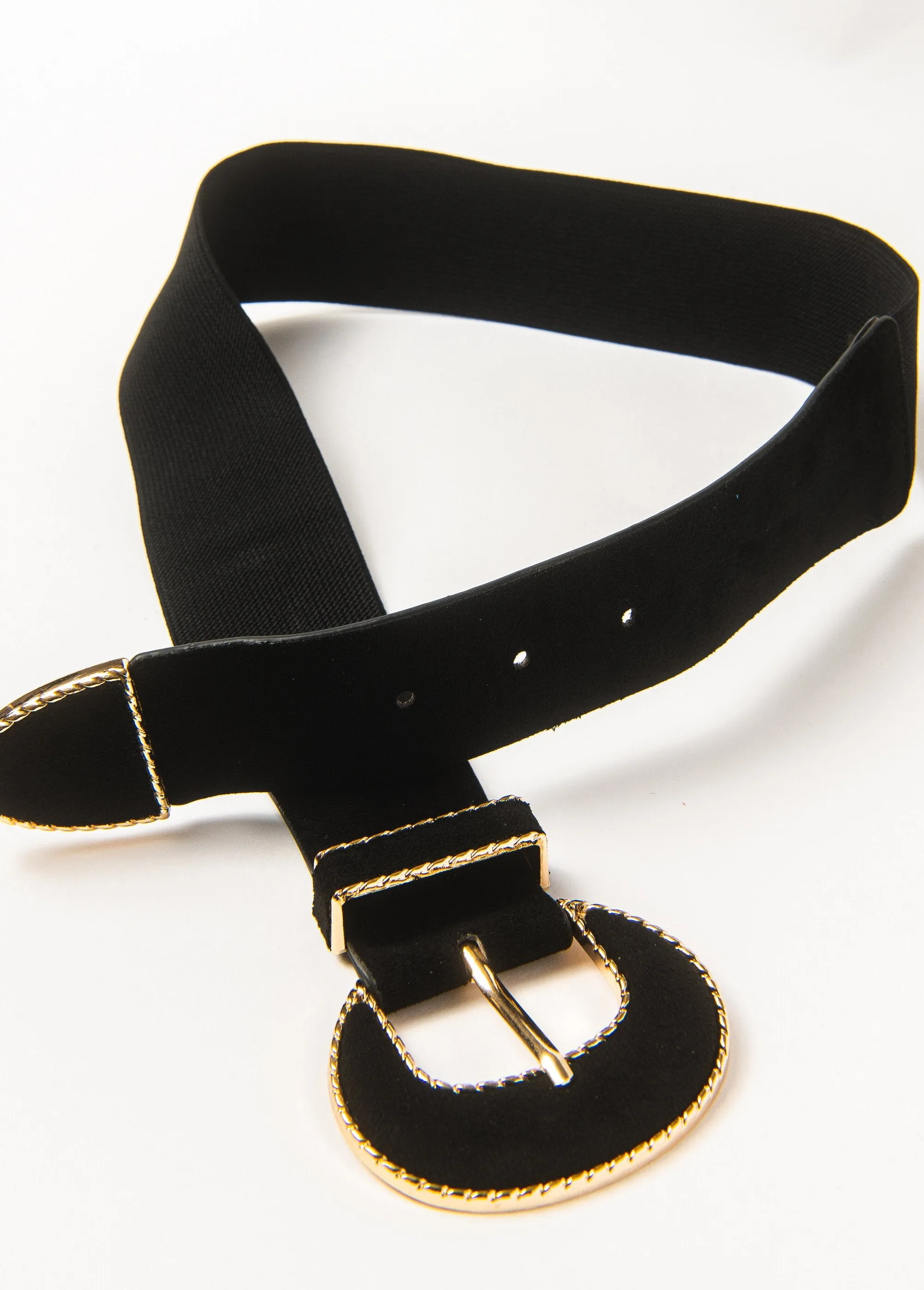 Fancy buckle stretch belt