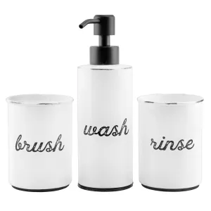 Farmhouse Bathroom Accessories Set (3-Piece Set);
