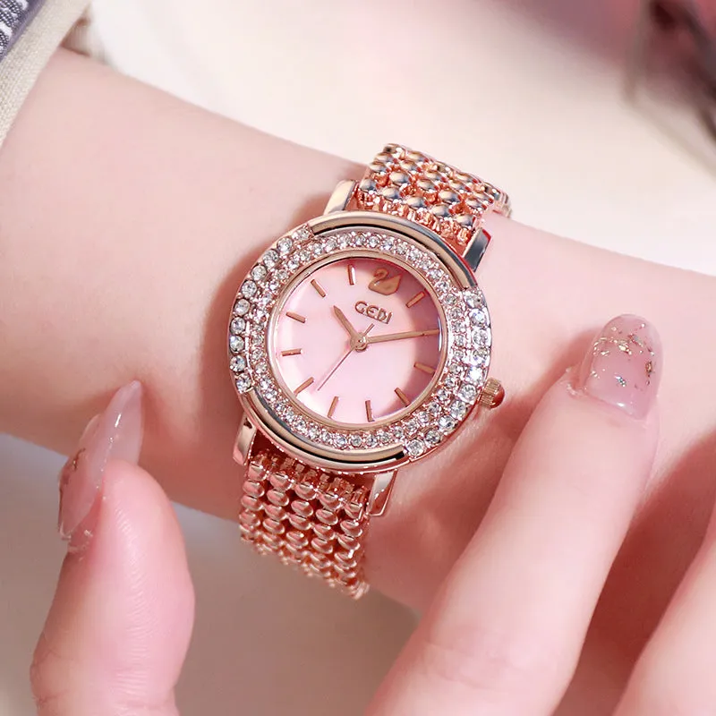 Fashion diamond simple niche luxury ladies watch