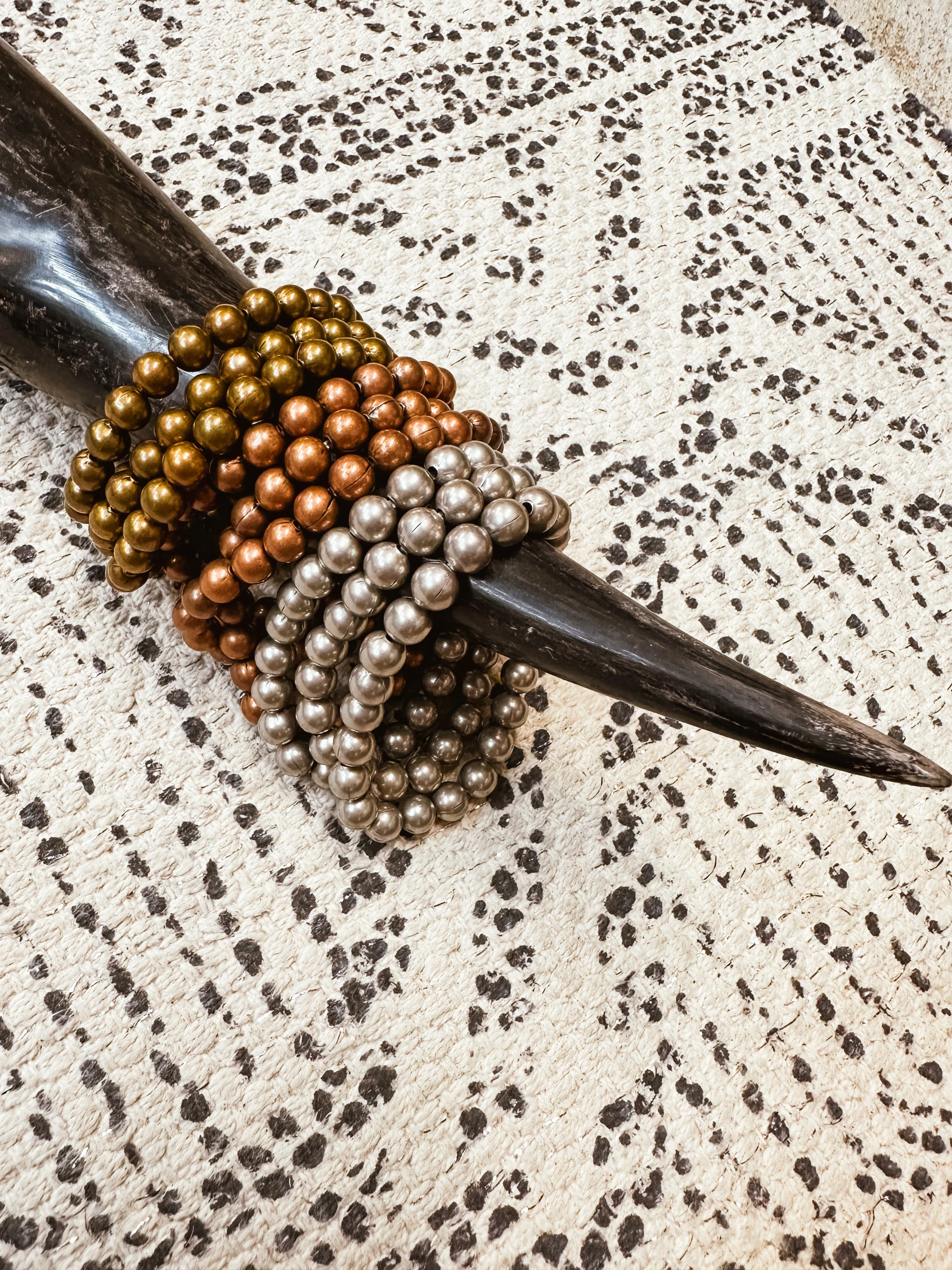 Faux Metals Stretch Bracelet