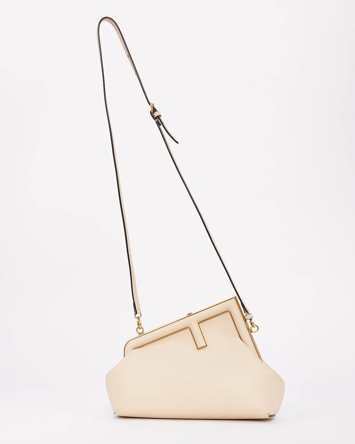 Fendi White Leather First Small Bag