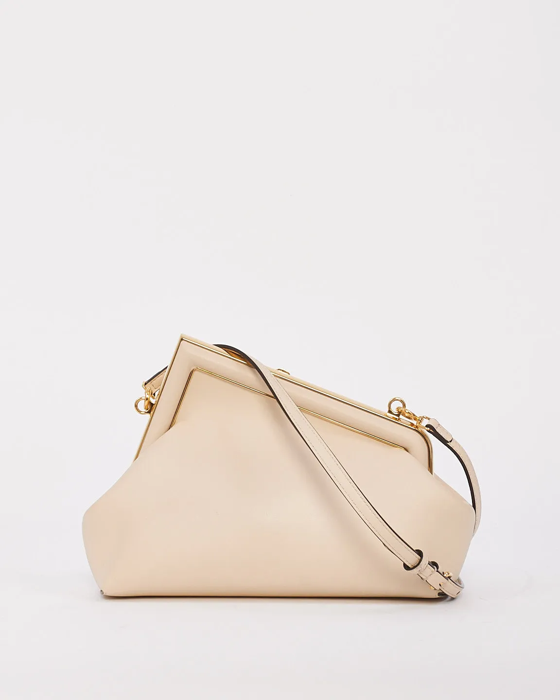 Fendi White Leather First Small Bag