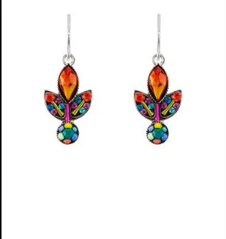 Firefly: Botanical Leaf Earrings, multi (E215)