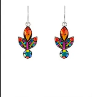 Firefly: Botanical Leaf Earrings, multi (E215)