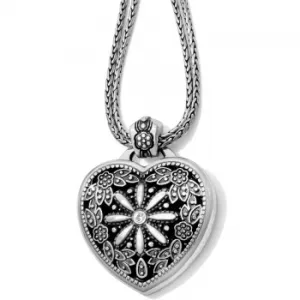 Floral Heart Locket Necklace J44722