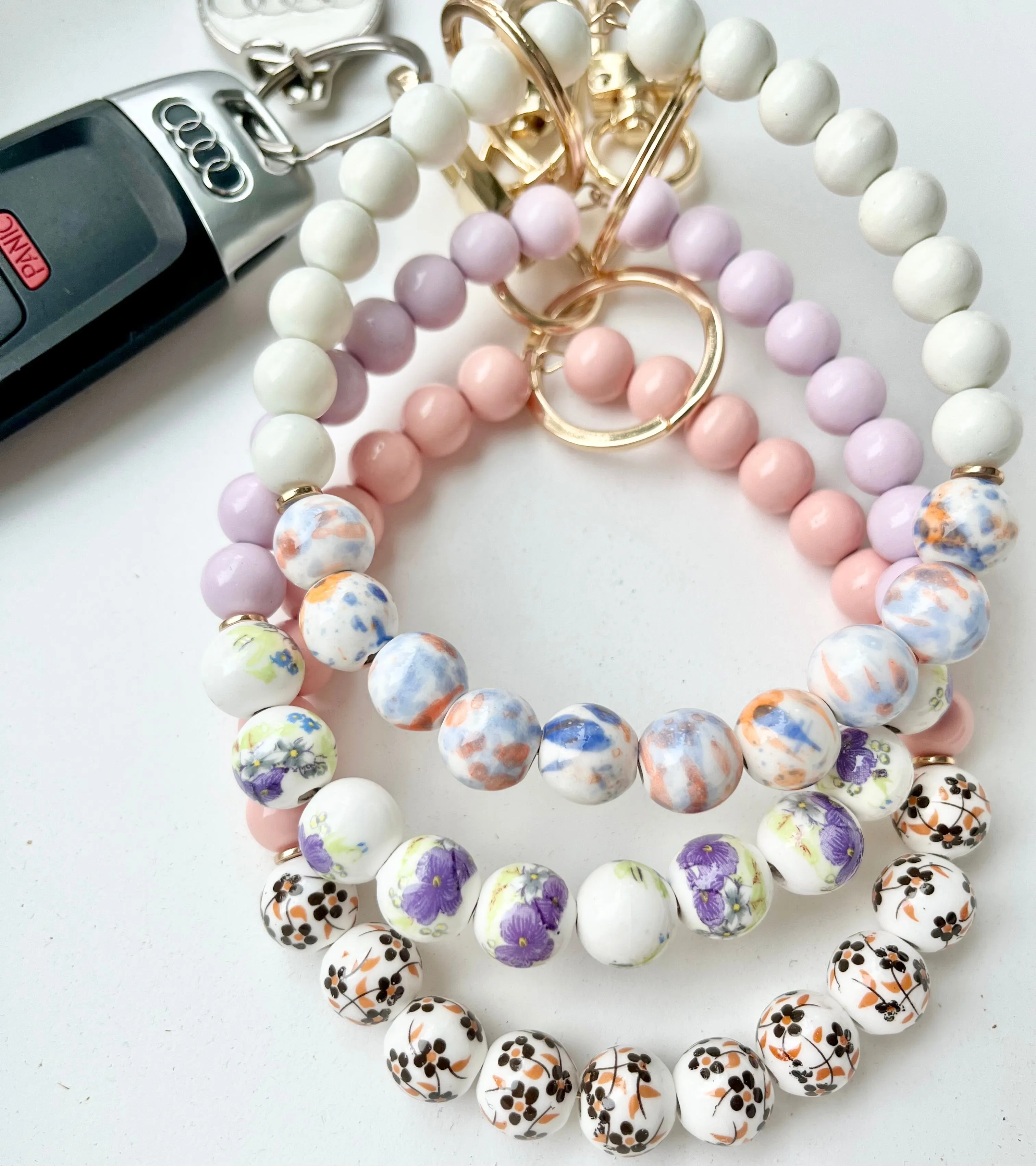 Floral Key Wristlet