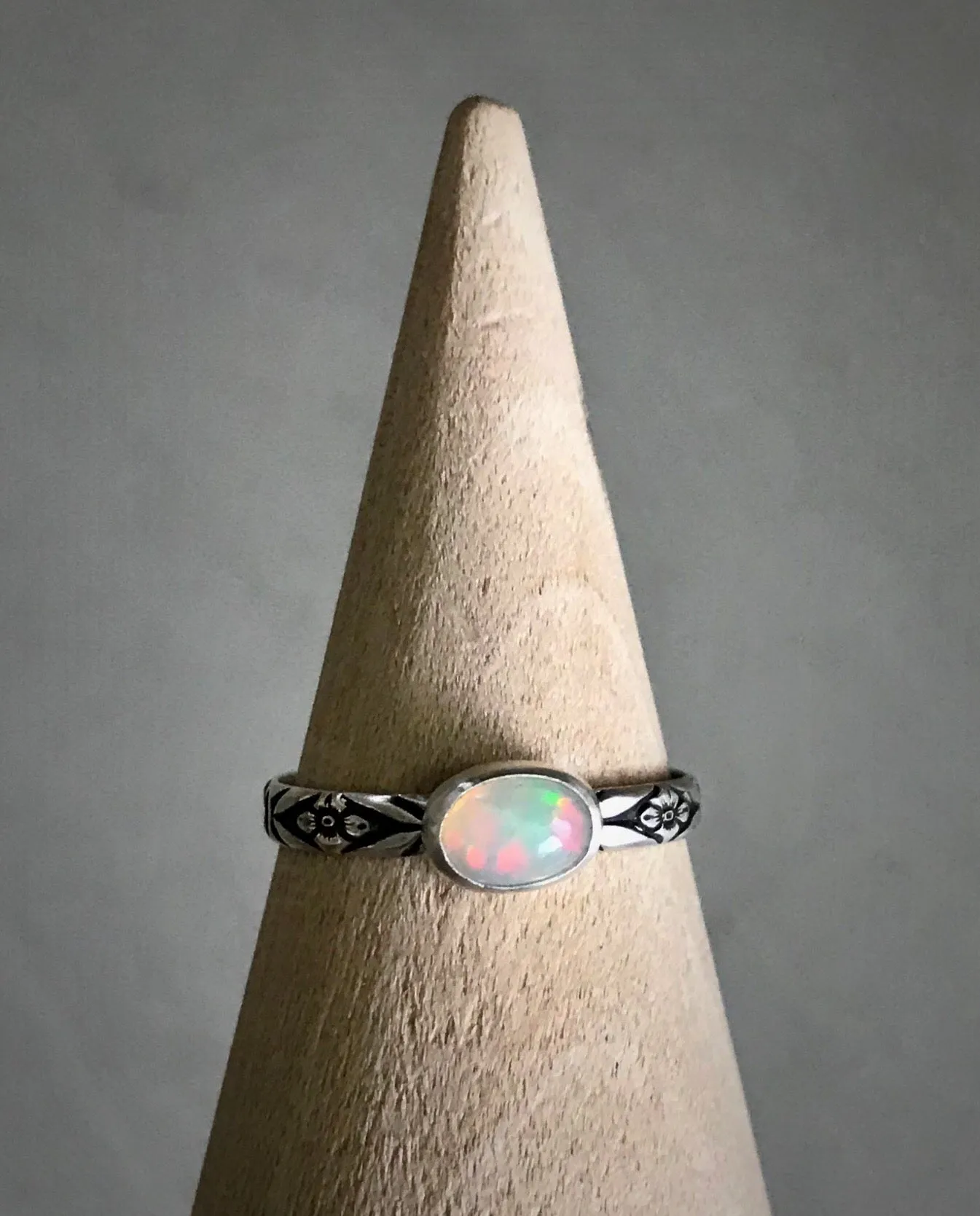 Floral Opal Ring