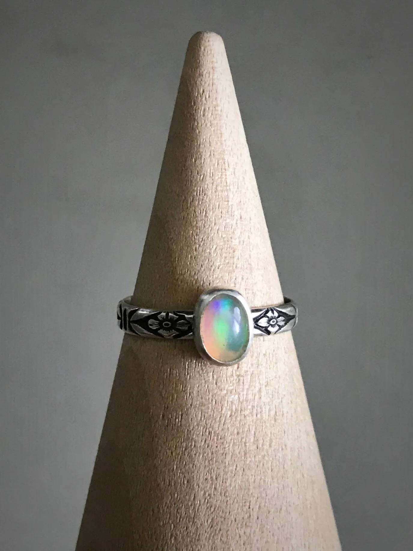 Floral Opal Ring