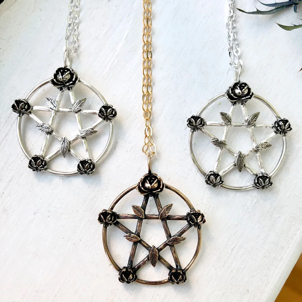 Floral Pentacle Necklace