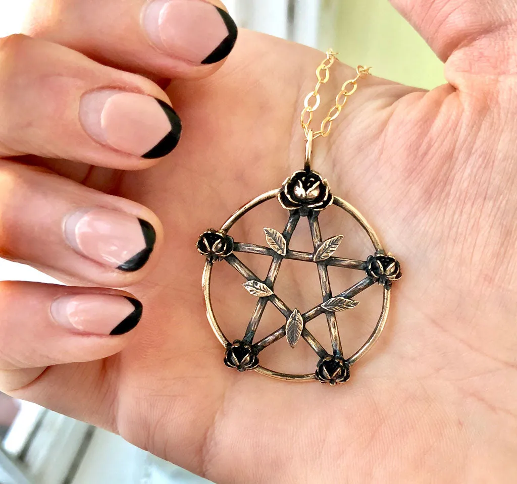 Floral Pentacle Necklace