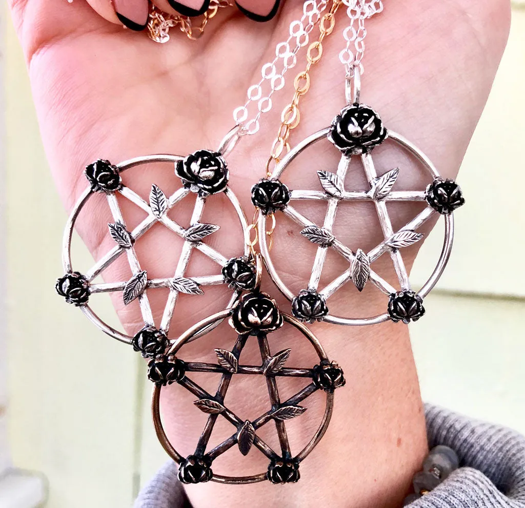 Floral Pentacle Necklace