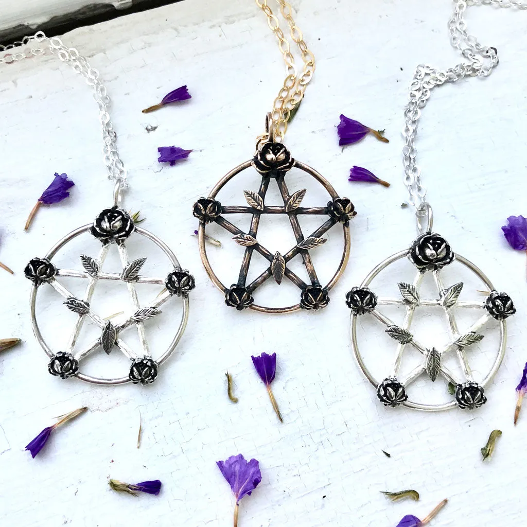 Floral Pentacle Necklace