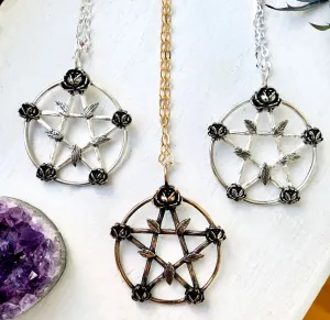 Floral Pentacle Necklace