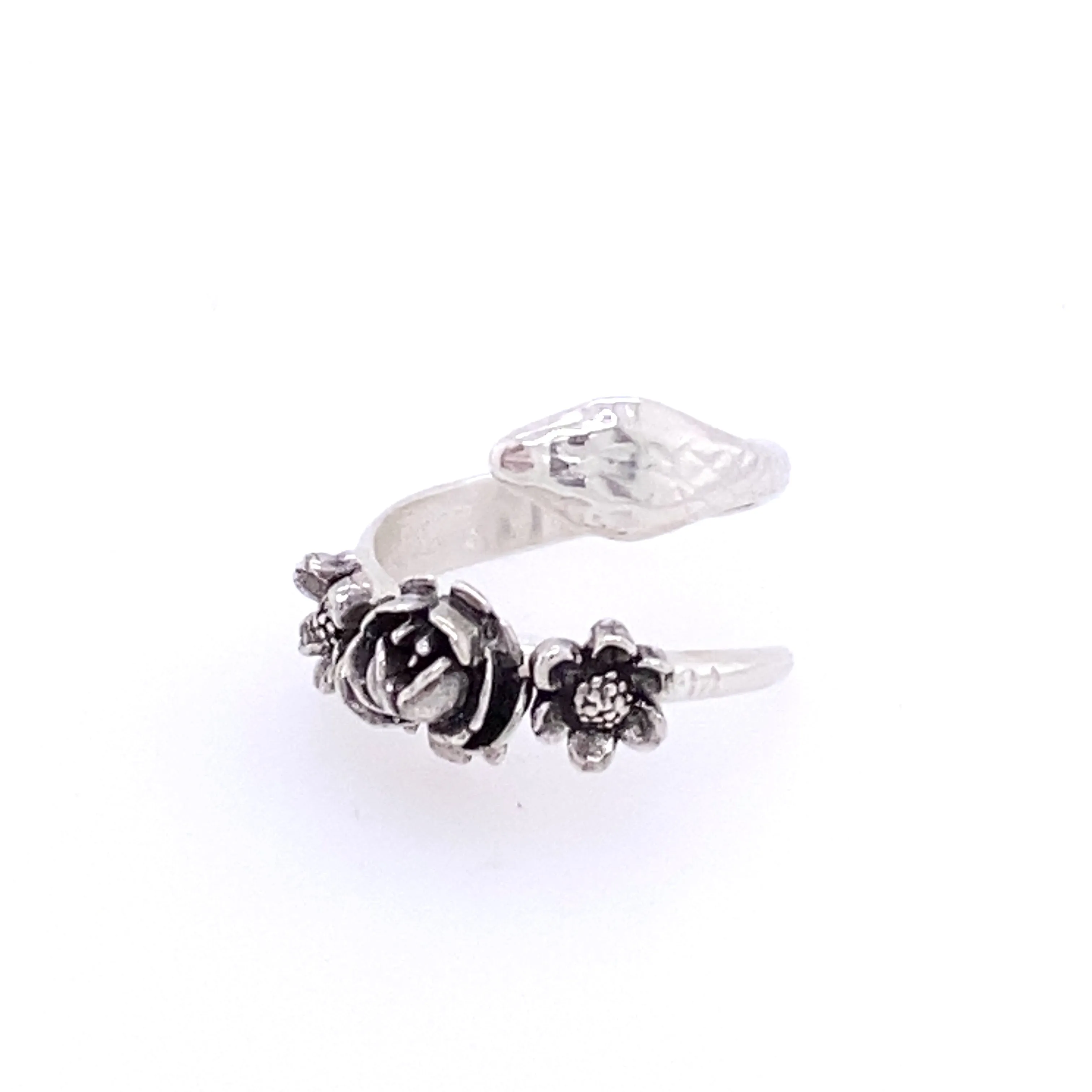 Floral Snake Ring