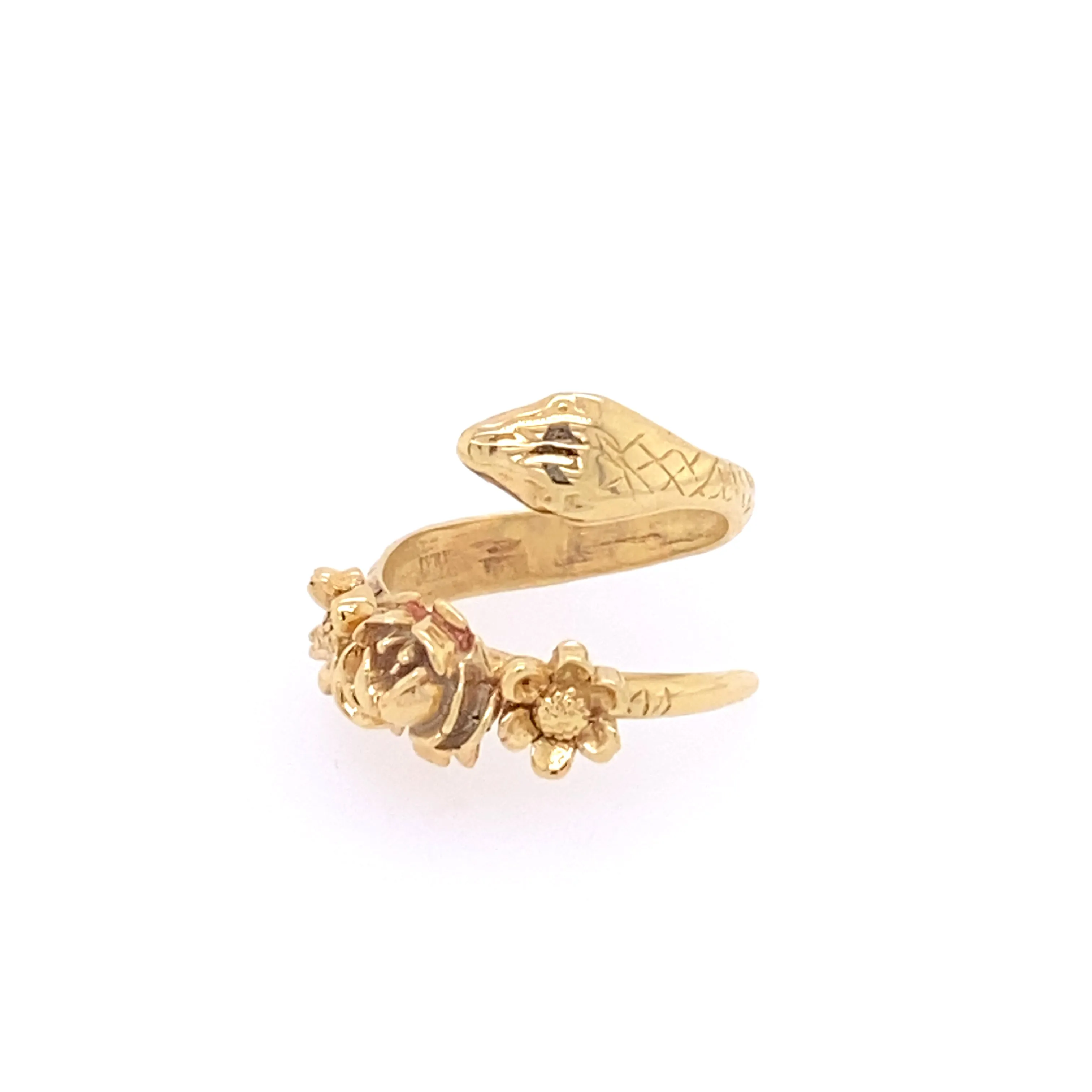 Floral Snake Ring