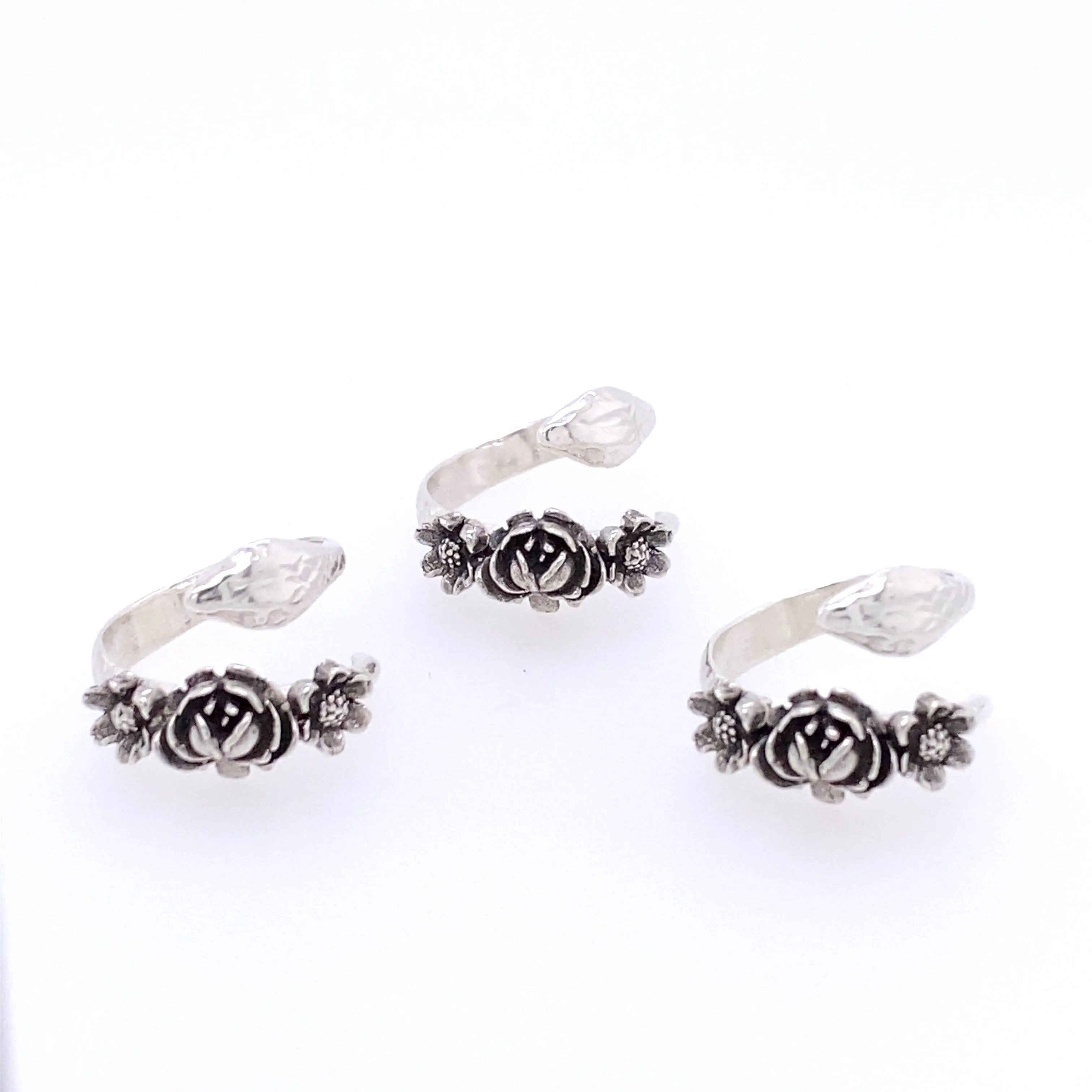 Floral Snake Ring